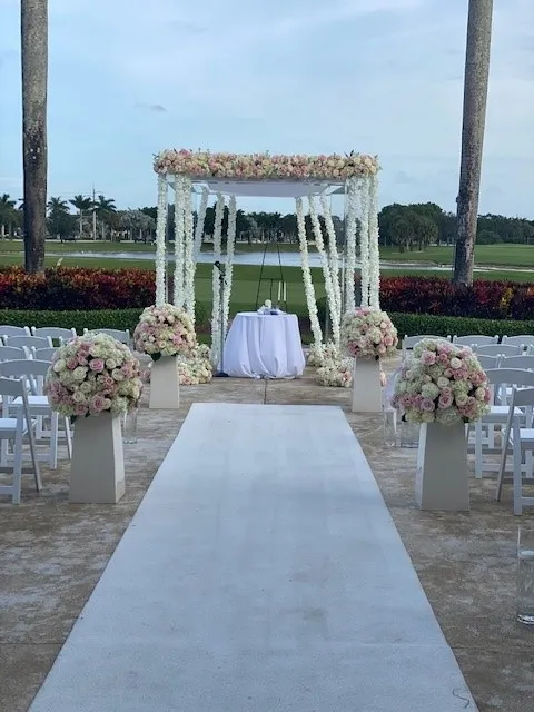 Mirror acrylic chuppah rental