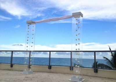 Acrylic Wedding Arch Rental Miami Ft. Lauderdale Boca Raton West Palm Beach Ft Myers Tampa