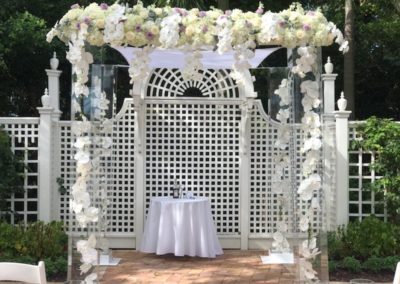 Acrylic Chuppah Deercreek Country Club - Orchids and Fresh Floral Bar