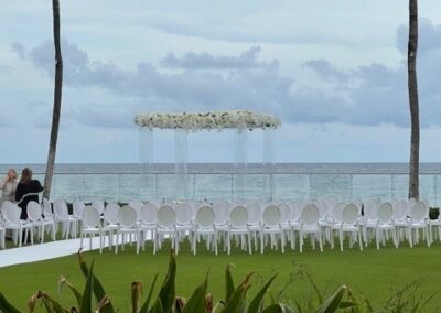 Acrylic Chuppah and Stage THE BREAKERS OCEAN LAWN