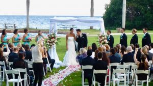 Traditional Classic Wedding Canopy Chuppah Altar Arch Rentals at Deering Estate, Coral Gables Miami FL