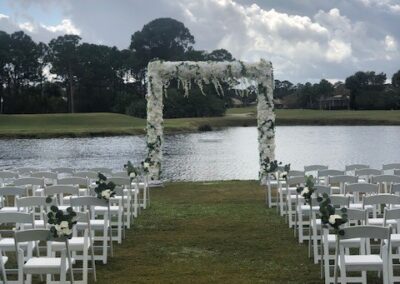 Faux Flower Arch Port St Lucie Trump Golf Resort