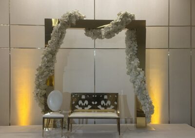 Gold Mirror Acrylic Arch After