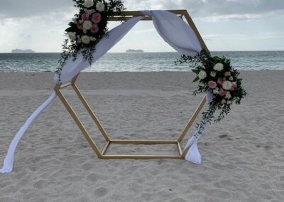 Hexagon Wedding arch